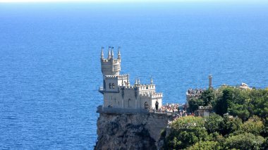 Yalta tanınmış kale kırlangıç yuvaya. Crimea 
