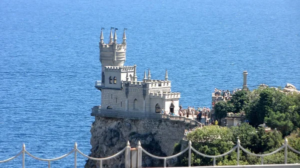 Het Bekende Kasteel Swallow Nest Buurt Van Yalta Crimea — Stockfoto