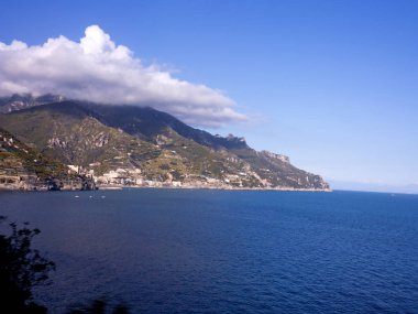 Kartpostal görünümü Amalfi, Amalfi Coast, Campania, İtalya.