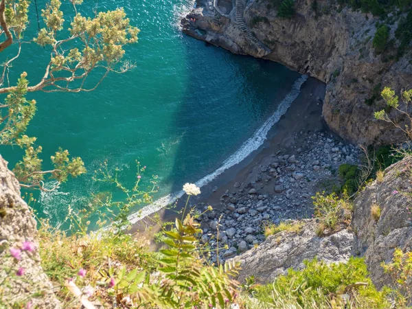 Красивые Прибрежные Города Италии Живописный Позитано Побережье Амальфи — стоковое фото