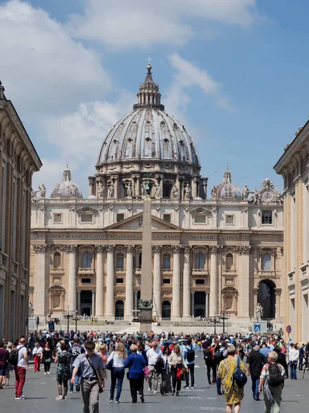 Detail Dome Peter Basilica Rome Vatican — Stock Photo, Image