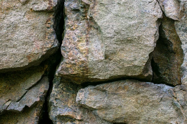 Enorme Granieten Keien Fragment Van Een Rots Met Kasseien — Stockfoto
