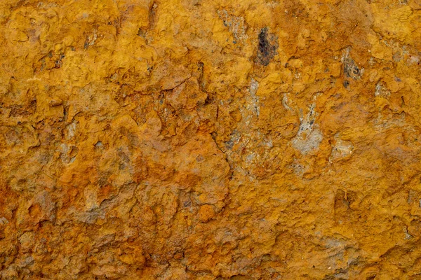 クラック付き乾燥オレンジ粘土の質感 — ストック写真