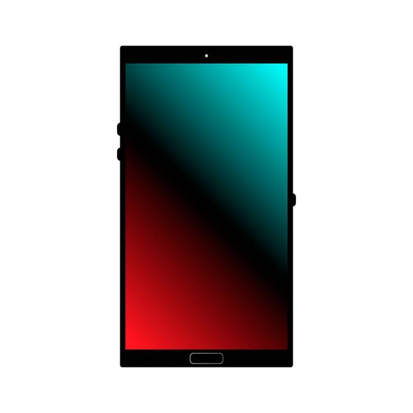 Modèle Smartphone Avec Écran Coloré Téléphone Portable Vide Vecteur Stock — Image vectorielle