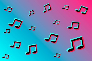 Müzik notalarının arka planı. Soyut kapak, arkaplan, kalıp, duvar kağıdı.