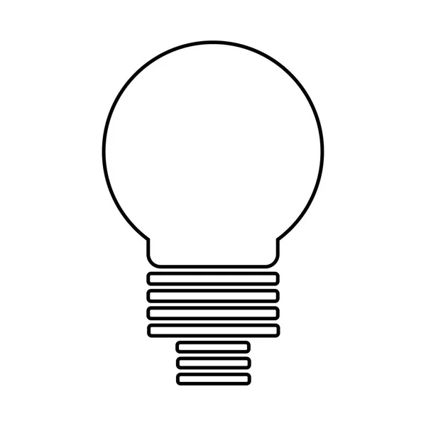 灯泡图标向量 灯泡想法徽标概念 灯电图标网页设计元素 Led 灯被隔绝的剪影 — 图库矢量图片