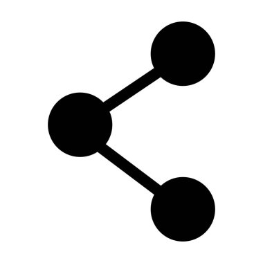 Vektör satırı paylaşımı, beyaz arkaplanda uygun ağ simgesi