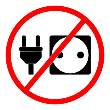 Basit Vektör Yasaklama İşareti, Gadget 'ınızı Şarj Etmeyin