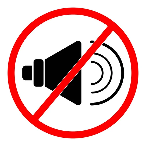 Kein Audio Icon Vektor Isoliert Auf Weißem Hintergrund Kein Audiozeichen — Stockvektor