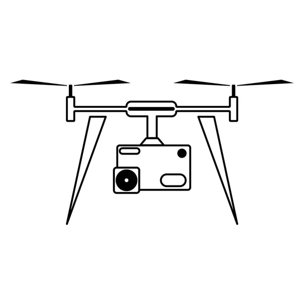 Drone Quadcopter Icono Sobre Fondo Blanco Para Diseño Gráfico Web — Archivo Imágenes Vectoriales