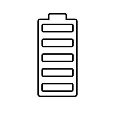 Pil simgesi, düz dizayn, 10 PS.