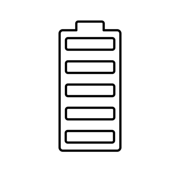 Ícone Bateria Projeto Liso Eps —  Vetores de Stock
