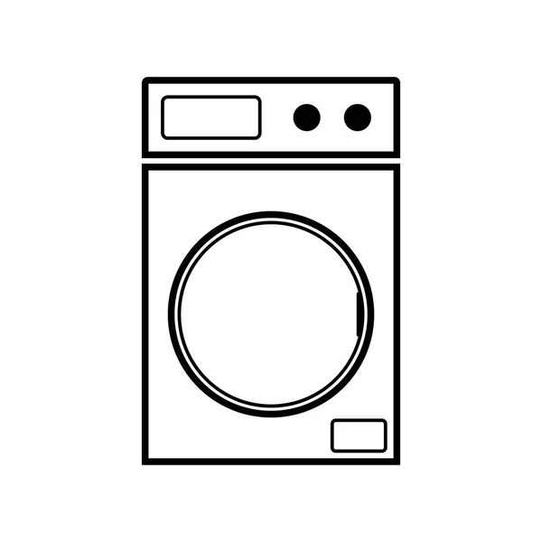 Waschmaschine Symbol Vektor Flachen Stil Illustration — Stockvektor
