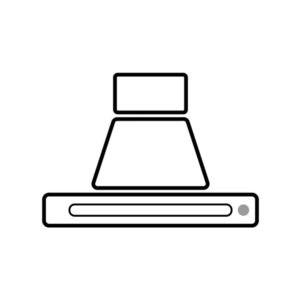 Dunstabzugshaube Abzugshaube Symbol Flaches Design — Stockvektor