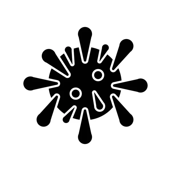 Icône Vectorielle Des Bactéries Virus Dangereux Coronavirus Signe Conception Ligne — Image vectorielle