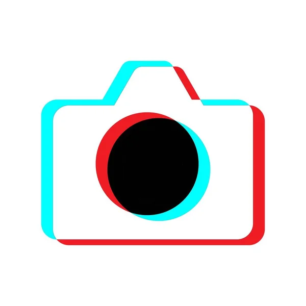 Camera Icoon Trendy Kleuren Media Concept — Stockvector