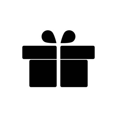 Siyah Hediye Kutusu Şimdiki Düz Biçim