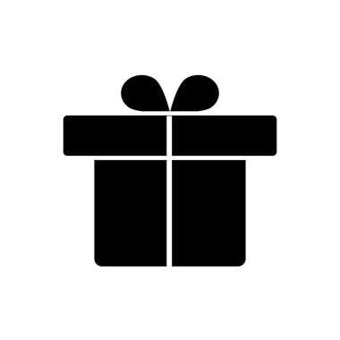 Siyah Hediye Kutusu Şimdiki Düz Biçim