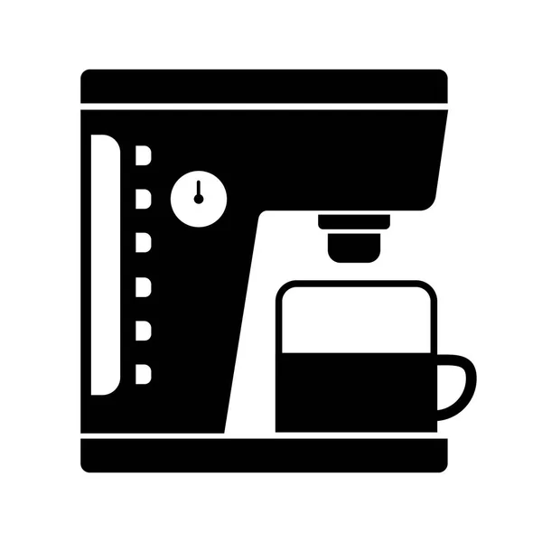 Kaffeemaschine Vector Line Icon — Stockvektor