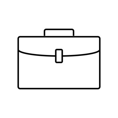 İş çantası simgesi izole edilmiş düz biçim.