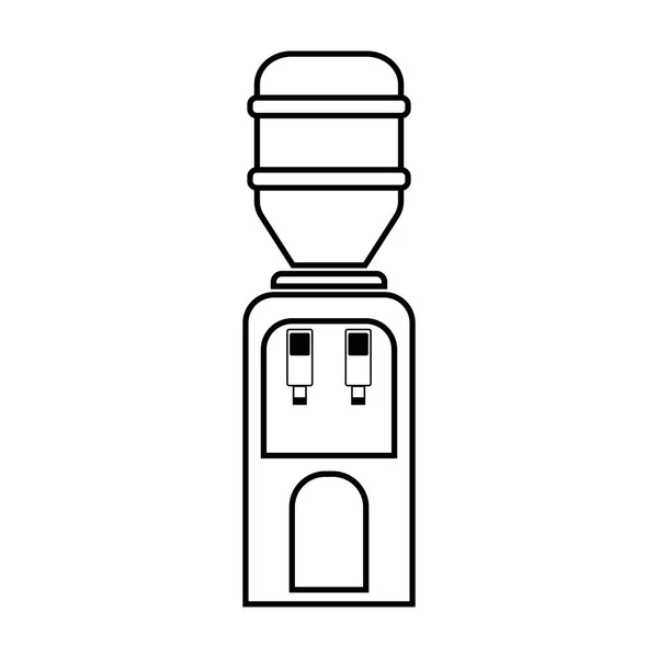 Значок Охладителя Воды Офисе Плоская Иллюстрация Векторной Иконки Офисного Охладителя — стоковый вектор