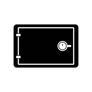 Güvenlik metali düz çizgi simgesi.