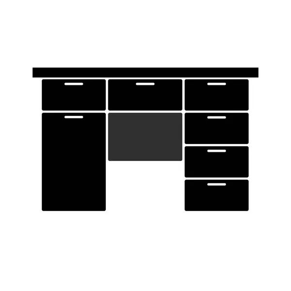 豪华写字台 平面设计 — 图库矢量图片