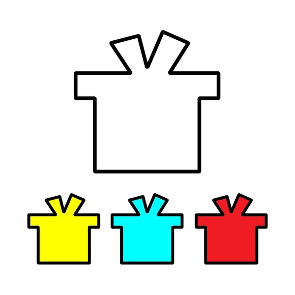 Διάνυσμα Σύνολο Από Διαφορετικές Κουτιά Δώρων Επίπεδη Σχεδίαση — Διανυσματικό Αρχείο