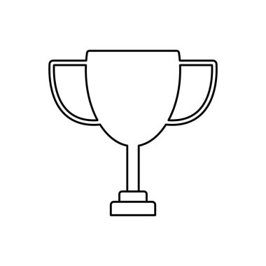 Zafer kupası ikonu. Birincilik Kupası. Minimalist Kupa.