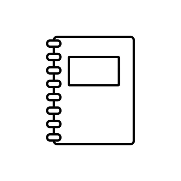 黑纸笔记本图标 平面设计 — 图库矢量图片