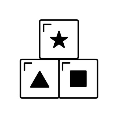 Geometrik şekilli çocuk küpleri