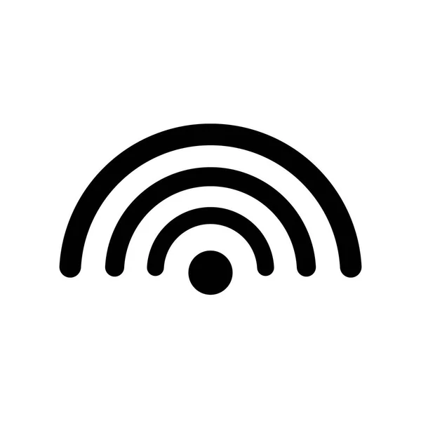 Icône Sans Fil Wifi Symbole Signal Connexion Internet Collecte Accès — Image vectorielle