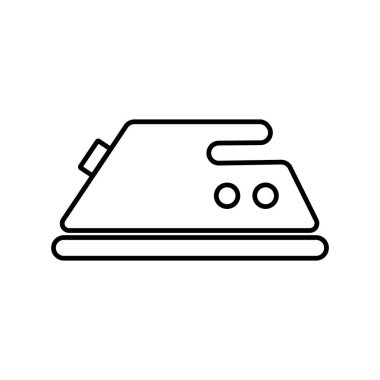 Demir Minimalist Düz Çizgi Vuruşu Simge Resim Grafiği