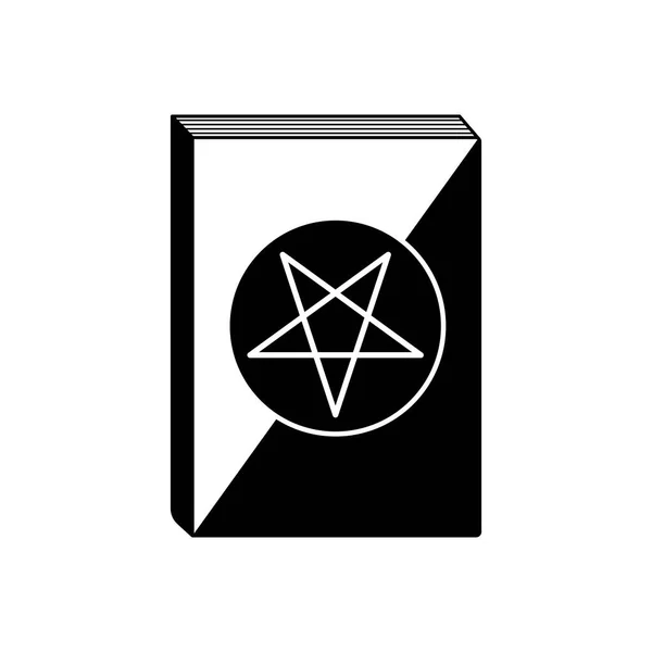 Occult Book Icon Book Magic Vector Illustration Isolated White Book — Stock Vector