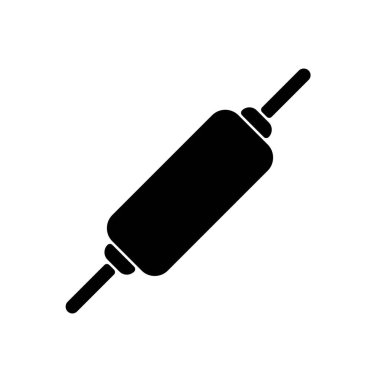 Yuvarlanan siyah simge. Mutfak fırıncısı burcu.