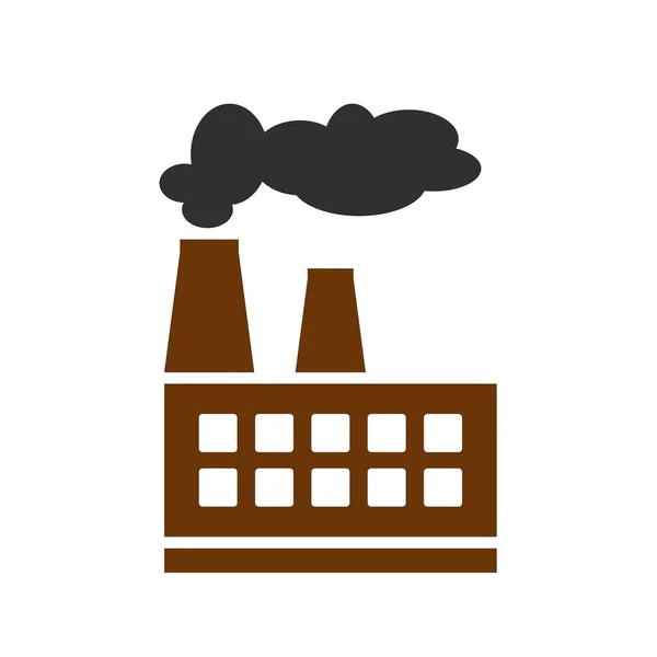 Εργοστάσιο Μονάδα Παραγωγής Ενέργειας Επίπεδη Σχεδίαση Διανυσματική Απεικόνιση Κατασκευαστικό Βιομηχανικό — Διανυσματικό Αρχείο