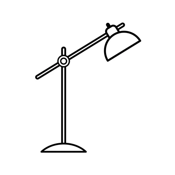 Icône Lampe Table Style Design Plat Lampe Bureau Illustration Vectorielle — Image vectorielle