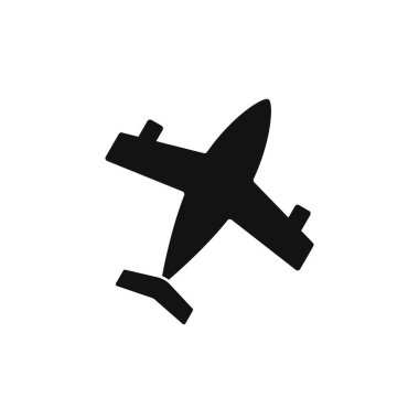 Airplan daire simgesi, imza ve sembol. Vektör İllüstrasyonu.