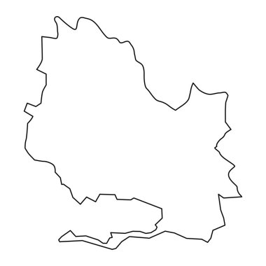 Saint Andrew Parish haritası, Jamaika idari bölümü. Vektör illüstrasyonu.