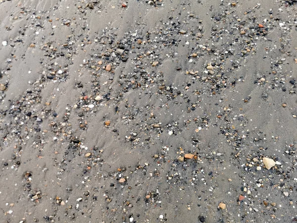 Strand Zand Reflectie Het Water Het Strand — Stockfoto