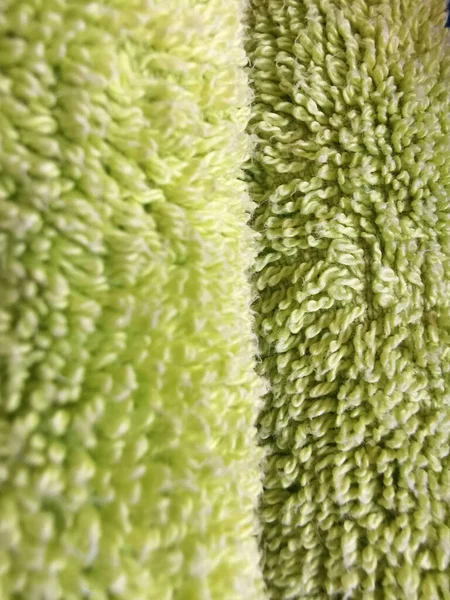 绿色背景纹理面料泰瑞毛巾纺织业宏观照片 — 图库照片