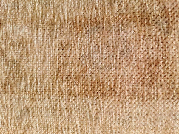 Textieltextuur Van Grove Wevende Okertinten — Stockfoto