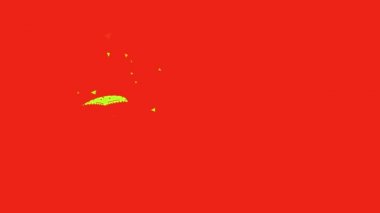 Dikenlerle dolu basit bir kadın kaktüsü oluşturan ve Meksika 'daki bir burrito ve taco restoranında işe yaradığını gösteren geniş ve parlak bir şapkayla kusursuz bir gülümseme takınan basit elementlerin eylemsizlik hareketi.