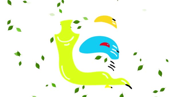 Linear Velocity Decrease Motion Endangered Specie Green Slug Joyful Attitude Leaving Snail Trail Leaf Storm Demonstrating Beauty Small Things Natural