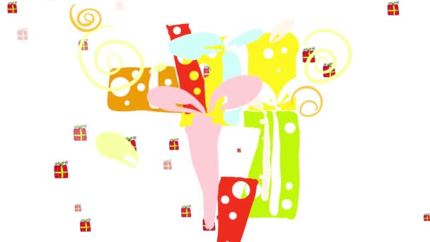 Velocidad Lineal Disminuye Movimiento Del Grupo Grandes Cajas Regalos Sorprendentes Creando Emoción Anticipación Dejar Lado Sugerir Que Son Una Recompensa Para Niños Personas Que Participan Juego Divertido Vacaciones