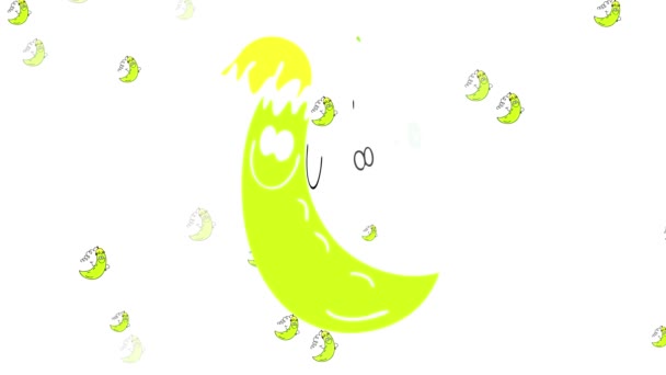 Tröghetsstuds Och Spinn Animation Små Gurka Pickles Marinerad Och Konserverad — Stockvideo
