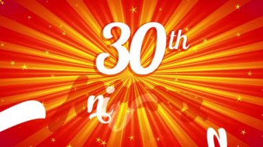 Özel kutlama ziyafeti için düzenlenen 30Th 'nin ölçeklendirilmesi ve döndürülmesi uzun süreli müşteriler için özel bir etkinlik olduğunu gösteriyor.