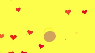 Zıplayan düz elementler, küçük Afro Kız 'ı oluşturan kırmızı kalbi kaldıran ırk ve eşe saygı göstergesi olarak yabancı düşmanlığını ve homofobiyi protesto ettiğini öne sürüyor.