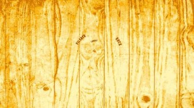 Altın ahşap doku üzerine Pyrography tarzı metin ve sembol içeren klasik Craft Bira Sanatının Doğrusal Zıplama ve Döndürme Animasyonu