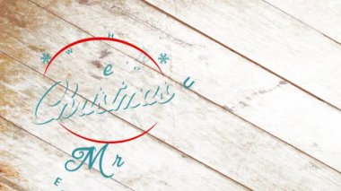 Eski moda ev tatili anonsunun atalet sıçraması ve döndürme efekti. Şimdiki mağaza müşterileri için mutlu noeller ve mutlu noeller diler.